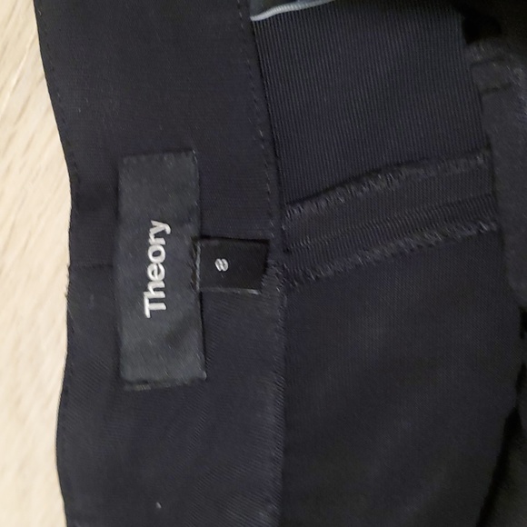 NWT Theory Fluid Ottoman Belted Culotte Pants- 8 - Picture 5 of 9